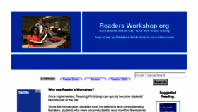 What Readersworkshop.org website looked like in 2017 (6 years ago)