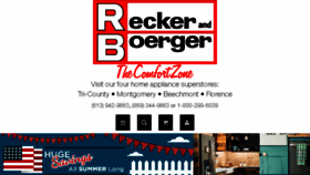 What Reckerandboergerhomeappliance.com website looked like in 2017 (6 years ago)