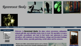 What Ravenroostbooks.com website looked like in 2017 (6 years ago)