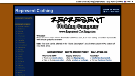 What Representclothing.com website looked like in 2017 (6 years ago)