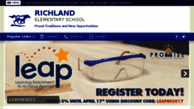 What Richlandelementary.org website looked like in 2017 (6 years ago)