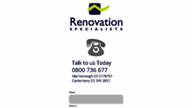 What Renovationspecialists.co.nz website looked like in 2017 (6 years ago)