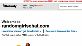 What Randomgirlschat.com website looked like in 2017 (6 years ago)