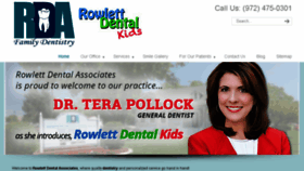 What Rowlettdental.com website looked like in 2017 (6 years ago)