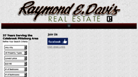 What Raydavisrealestate.com website looked like in 2017 (6 years ago)