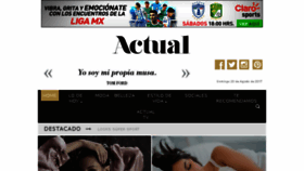What Revistaactual.com.mx website looked like in 2017 (6 years ago)