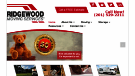 What Ridgewoodmoving.com website looked like in 2017 (6 years ago)
