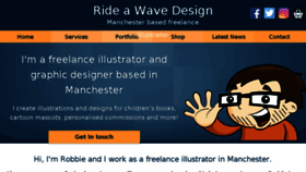 What Rideawave.co.uk website looked like in 2017 (6 years ago)