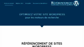 What Referencementwordpress.com website looked like in 2017 (6 years ago)