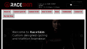 What Raceskin.co.uk website looked like in 2017 (6 years ago)