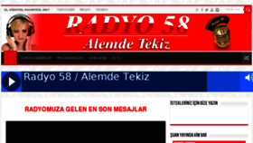 What Radyo58.com website looked like in 2017 (6 years ago)