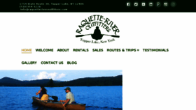 What Raquetteriveroutfitters.com website looked like in 2017 (6 years ago)