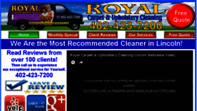 What Royalcarpetlincoln.com website looked like in 2017 (6 years ago)