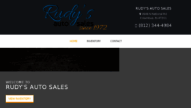 What Rudysautosales.com website looked like in 2017 (6 years ago)