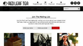 What Redleaftea.com.au website looked like in 2017 (6 years ago)