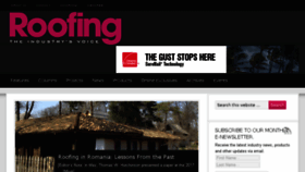 What Roofingmagazine.com website looked like in 2017 (6 years ago)