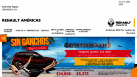 What Renaultamericas.com.mx website looked like in 2017 (6 years ago)