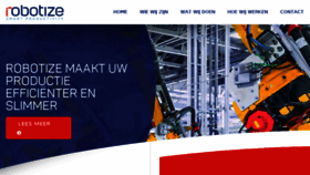 What Robotize.nl website looked like in 2017 (7 years ago)