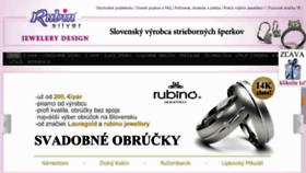 What Rubinsilver.sk website looked like in 2017 (6 years ago)