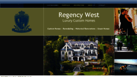 What Regencywesthomes.com website looked like in 2017 (6 years ago)