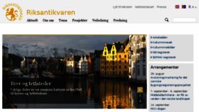 What Riksantikvaren.no website looked like in 2017 (6 years ago)