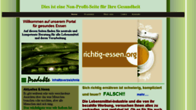 What Richtig-essen.org website looked like in 2017 (6 years ago)