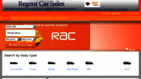 What Regentcarsales.com website looked like in 2017 (6 years ago)
