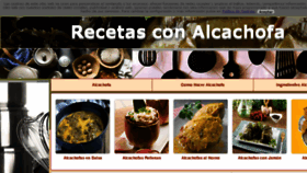 What Recetaalcachofa.com website looked like in 2017 (6 years ago)