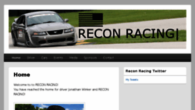 What Reconracing.com website looked like in 2017 (6 years ago)