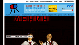 What Ruhrfestspiele.de website looked like in 2017 (6 years ago)