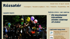 What Rozsater.hu website looked like in 2017 (6 years ago)