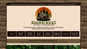 What Ringingrocksfamilycampground.com website looked like in 2017 (6 years ago)