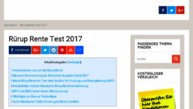 What Rueruprente-testbericht.de website looked like in 2017 (6 years ago)