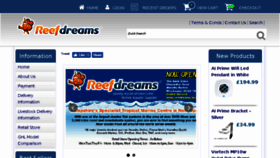 What Reefdreams.co.uk website looked like in 2017 (6 years ago)