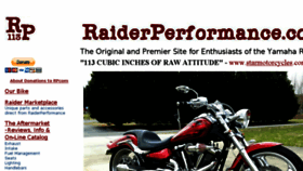 What Raiderperformance.com website looked like in 2017 (6 years ago)