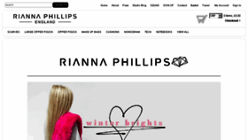 What Riannaphillips.com website looked like in 2017 (6 years ago)