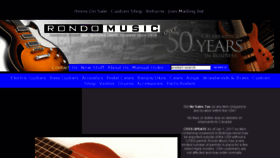 What Rondomusic.net website looked like in 2017 (6 years ago)