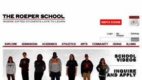 What Roeper.org website looked like in 2017 (6 years ago)