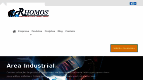What Rhomos.com.br website looked like in 2017 (8 years ago)