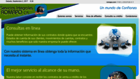 What Romapo.com website looked like in 2017 (6 years ago)