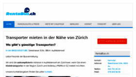 What Rentabus.ch website looked like in 2017 (6 years ago)