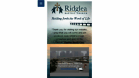 What Ridgleabaptist.com website looked like in 2017 (6 years ago)