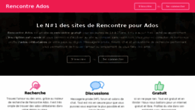 What Rencontre-ados.net website looked like in 2017 (6 years ago)