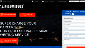 What Resumeplus.us website looked like in 2017 (6 years ago)