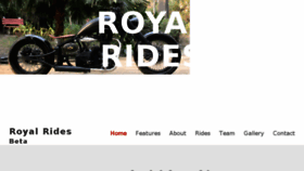 What Royalrides.in website looked like in 2017 (6 years ago)