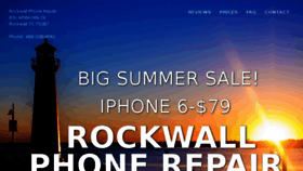 What Rockwallphonerepair.com website looked like in 2017 (6 years ago)