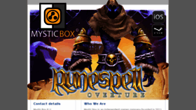 What Runespell.com website looked like in 2017 (6 years ago)