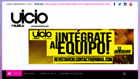 What Revistavicio.com website looked like in 2017 (6 years ago)
