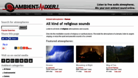 What Religion.ambient-mixer.com website looked like in 2017 (6 years ago)