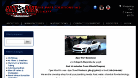 What Racepartsolutions.com website looked like in 2017 (6 years ago)